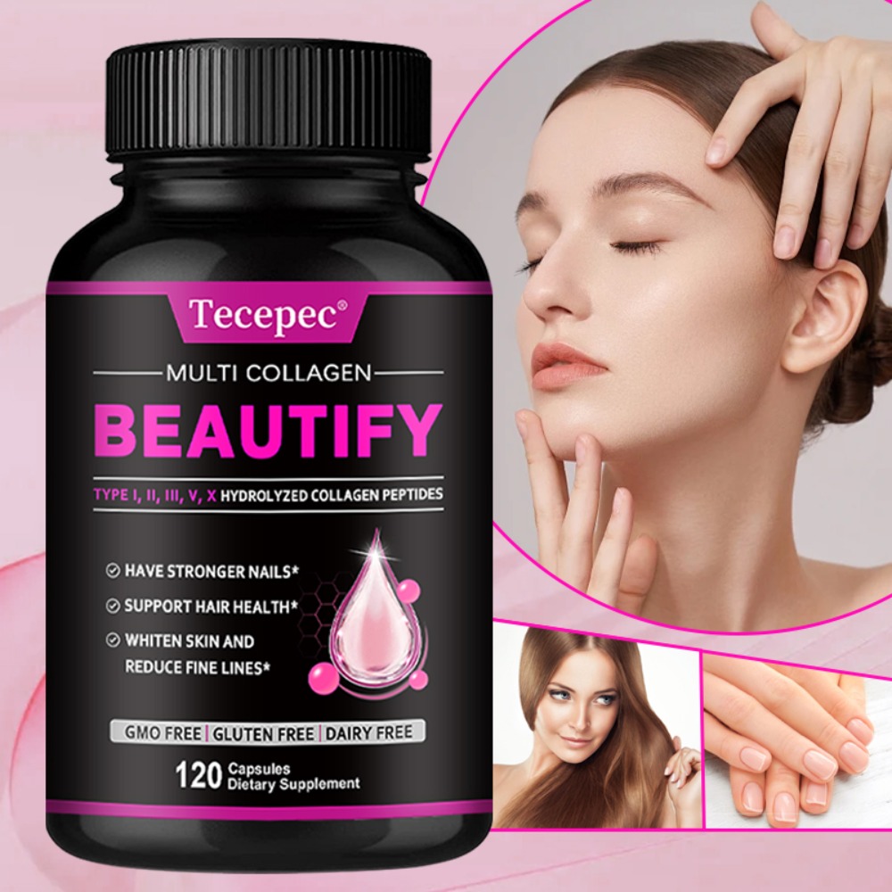 Hair Care Collagen - コラーゲン複合サプリメント - 肌のケア、爪、髪、抗酸化物質、免疫システムをサポートします