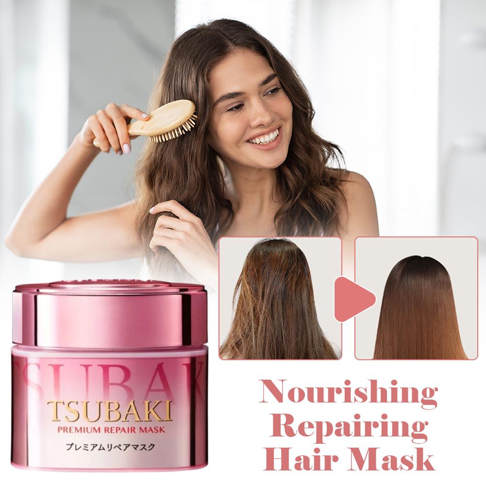 Hair Care Tsubaki - TSUBAKI プレミアムリペアヘアマスク ディープノリッシング アンチフリズ スムージング ノンオイリーコンディショナー