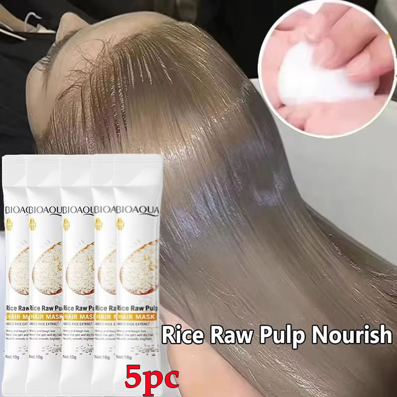 Hair Care Normal - ライスマジカルケラチンヘアマスク 5 秒でダメージを受けた縮れた髪を修復 ソフトで滑らかで光沢のある保湿栄養ヘアルートケア