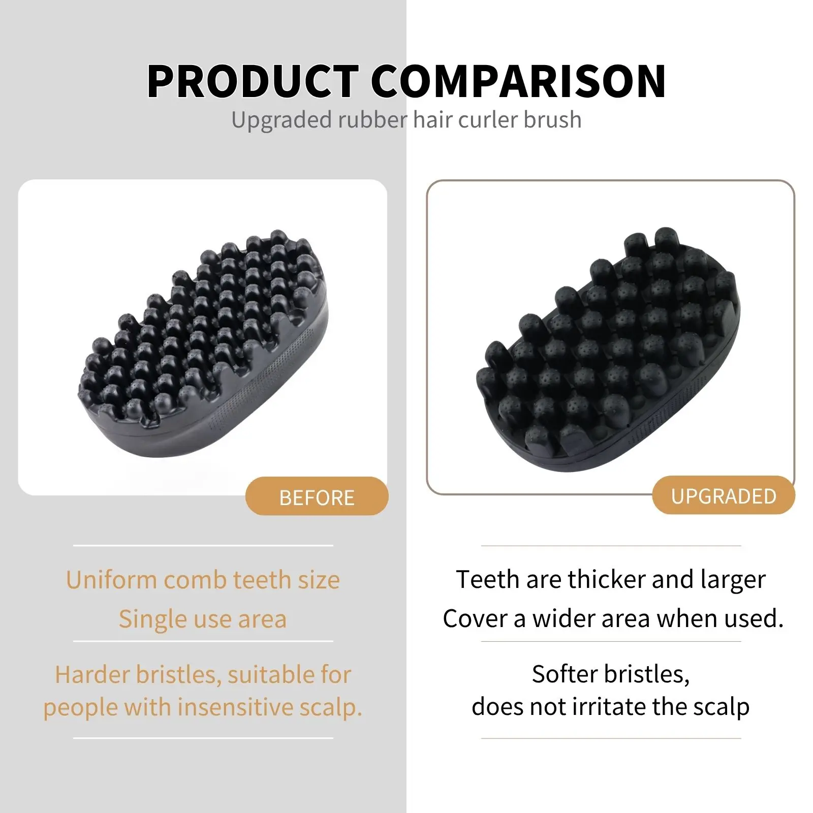 新しい滑り止めゴム製カーリングブラシ スポンジグローブ アフ - Hair Care Guide のレビューと価格
