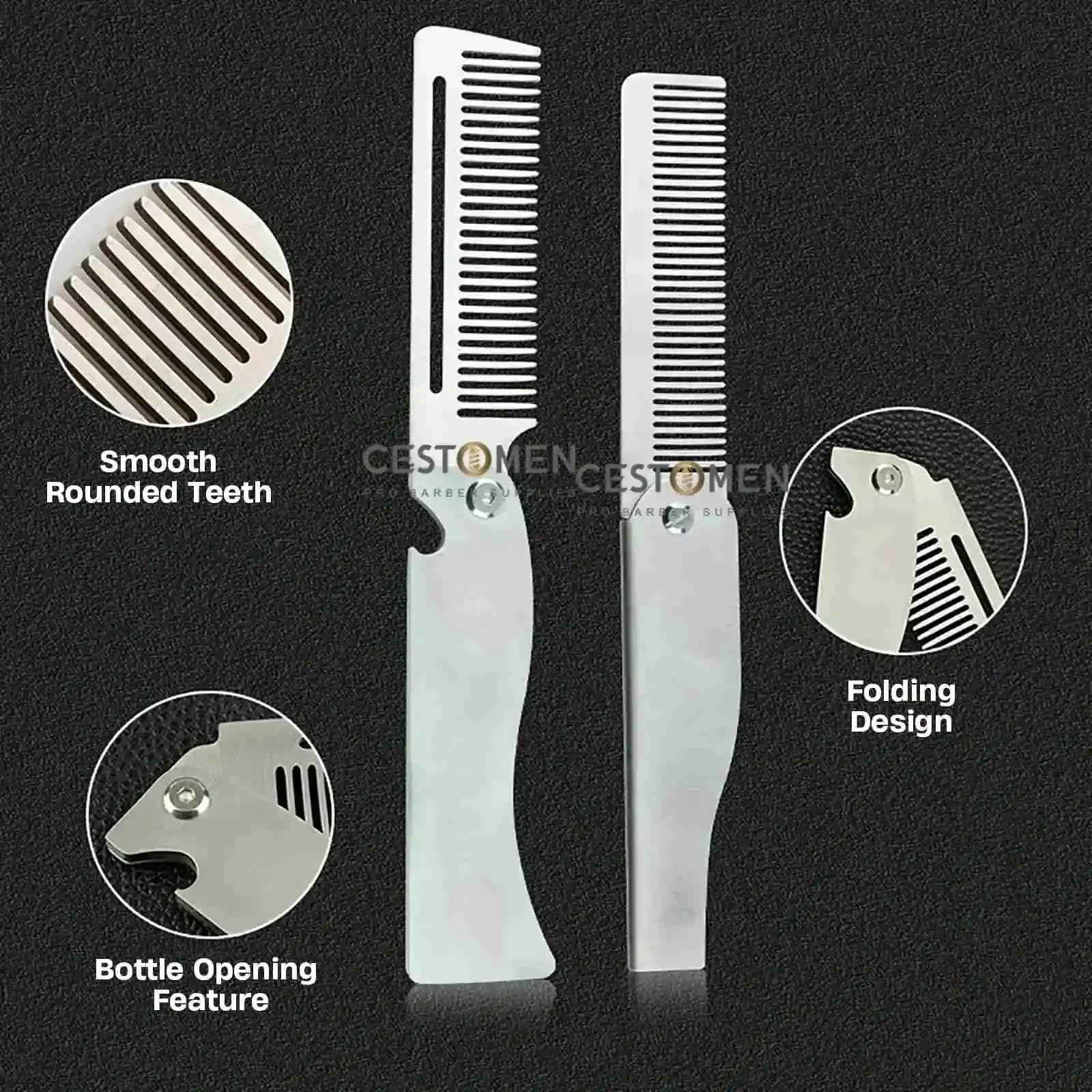 新型1/2個入り携帯用スチールコーム折りたたみ式ポケット髭コ - Hair Care Guide のレビューと価格