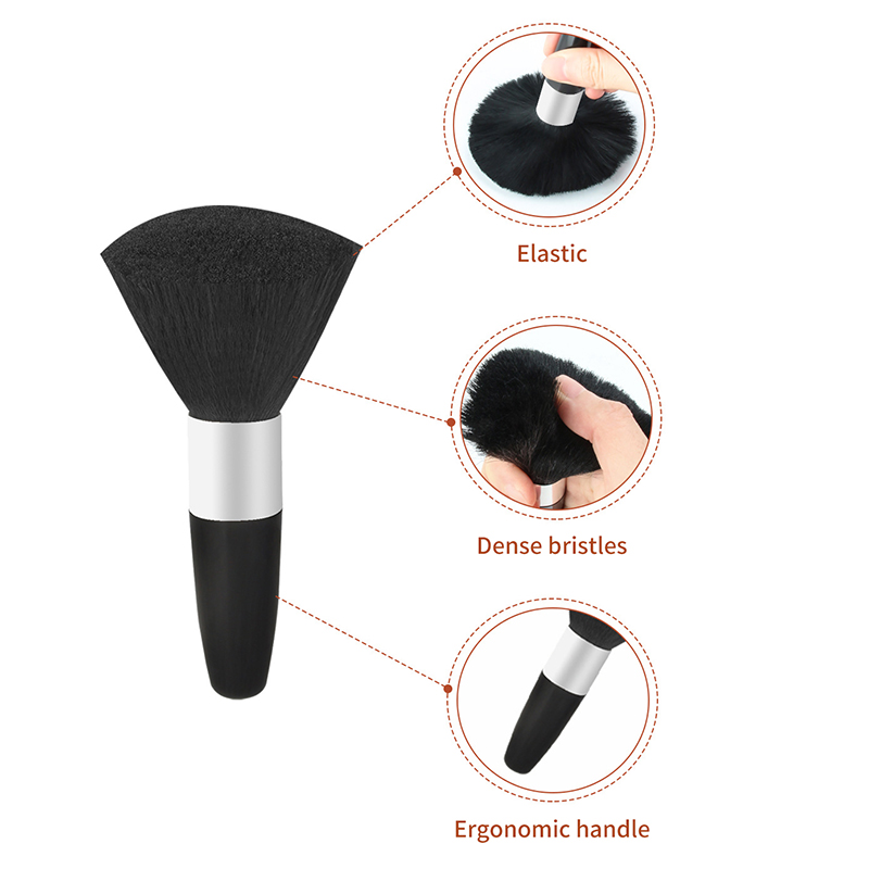 新しいソフトネックフェイスダスター理容師黒ひげブラシヘアクリ - Hair Care Guide のレビューと価格