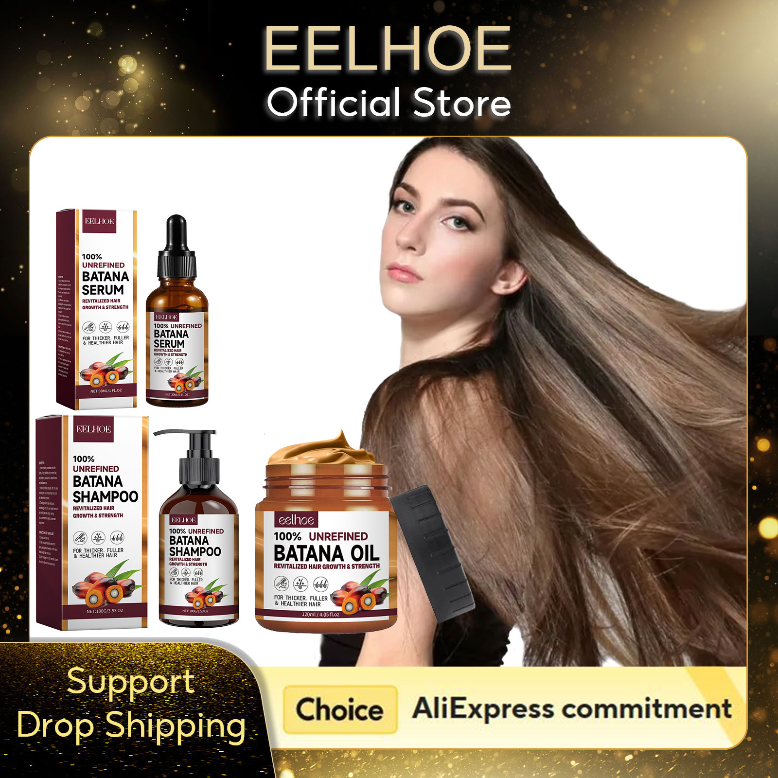 EELHOE 天然バタナオイル深い保湿滑らかな太い育毛シャン - Hair Care Nature のレビューと価格