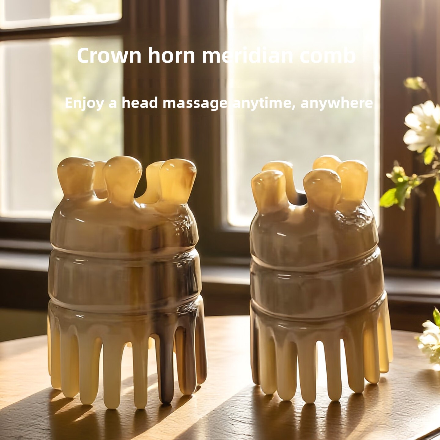 天然ホーン製頭皮マッサージコーム、ヘッドマッサージ、洗髪グル - Hair Care Nature のレビューと価格